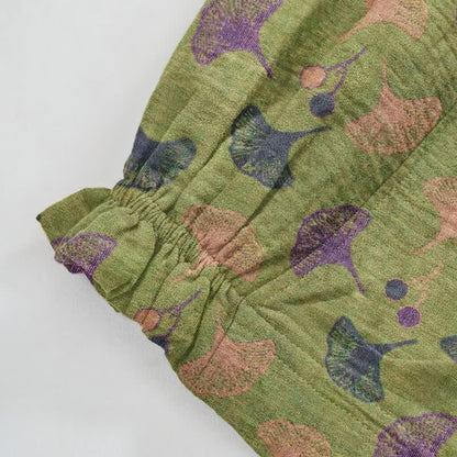 Ownkoti Retro‑Style Ginkgo Leaf Cotton Loose Lounge Pants - image 14