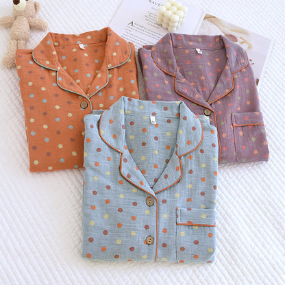 Ownkoti Playful Dot Cotton Gauze Loungewear Set - image 1