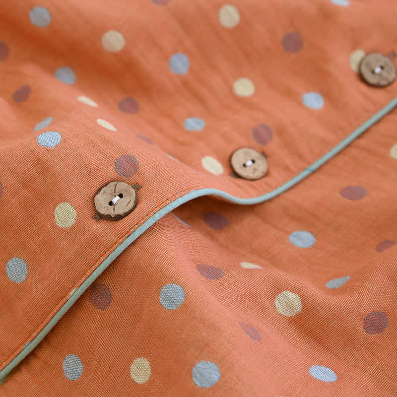 Ownkoti Playful Dot Cotton Gauze Loungewear Set - image 9