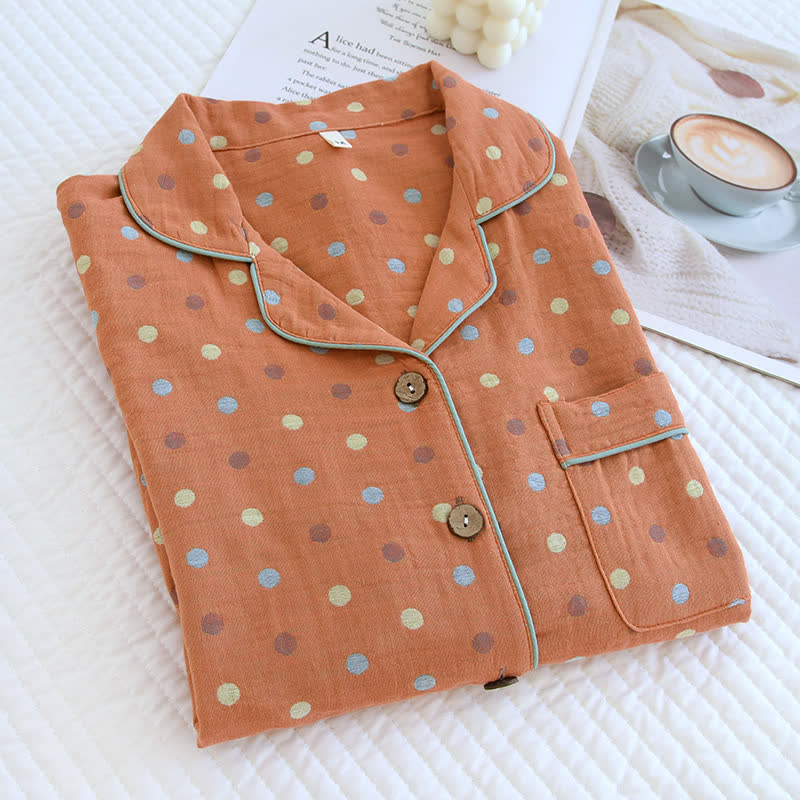 Ownkoti Playful Dot Cotton Gauze Loungewear Set - image 6