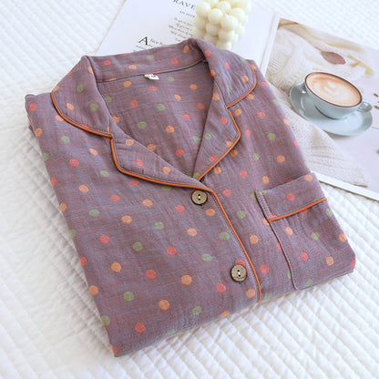 Ownkoti Playful Dot Cotton Gauze Loungewear Set - image 3