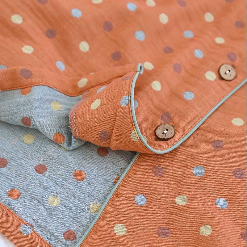Ownkoti Playful Dot Cotton Gauze Loungewear Set - image 11