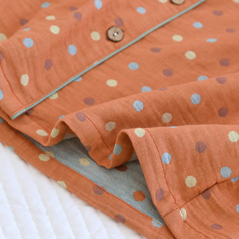 Ownkoti Playful Dot Cotton Gauze Loungewear Set - image 8