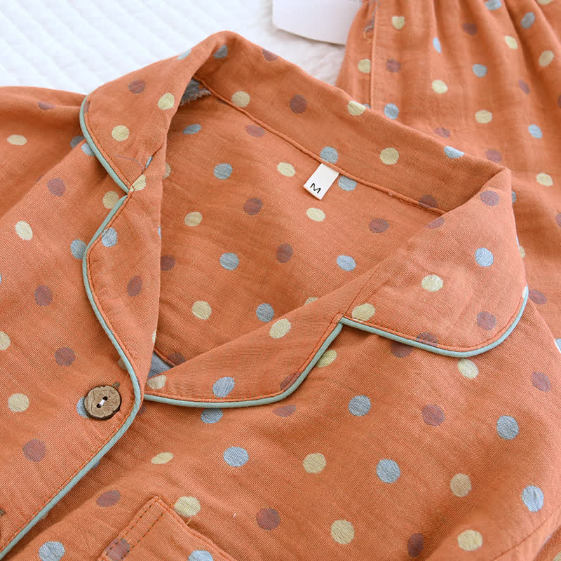Ownkoti Playful Dot Cotton Gauze Loungewear Set - image 7