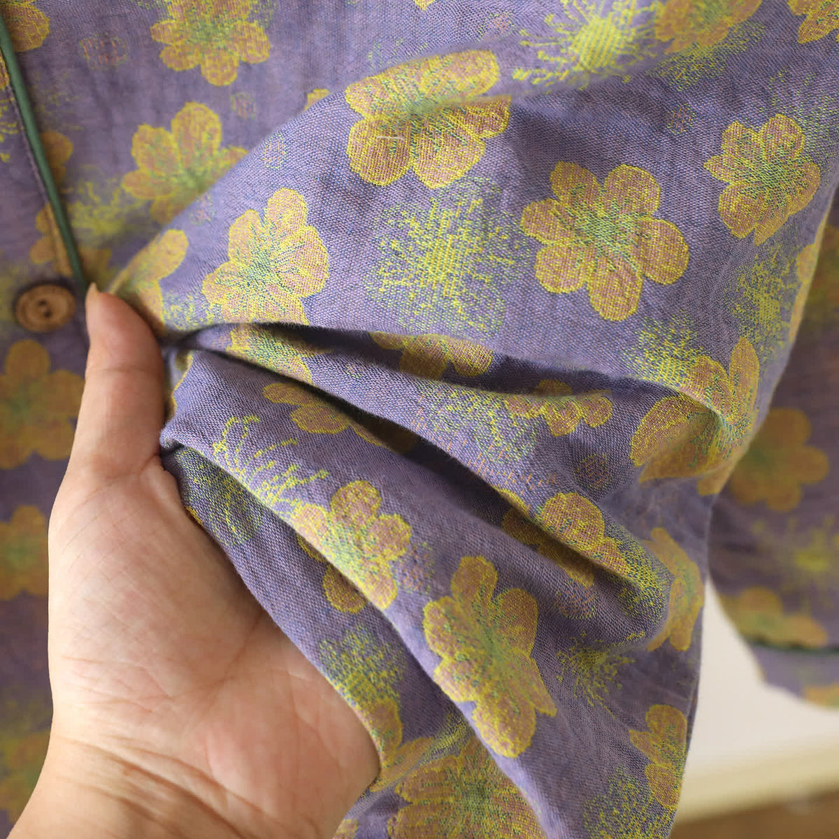 Ownkoti Floral Piped Cotton Gauze Sleepwear Set - image 6