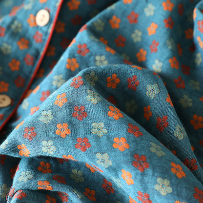 Ownkoti Blue Meadow Cotton Pajama Lounge Set - image 8