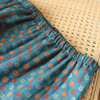 Ownkoti Blue Meadow Cotton Pajama Lounge Set - image 9