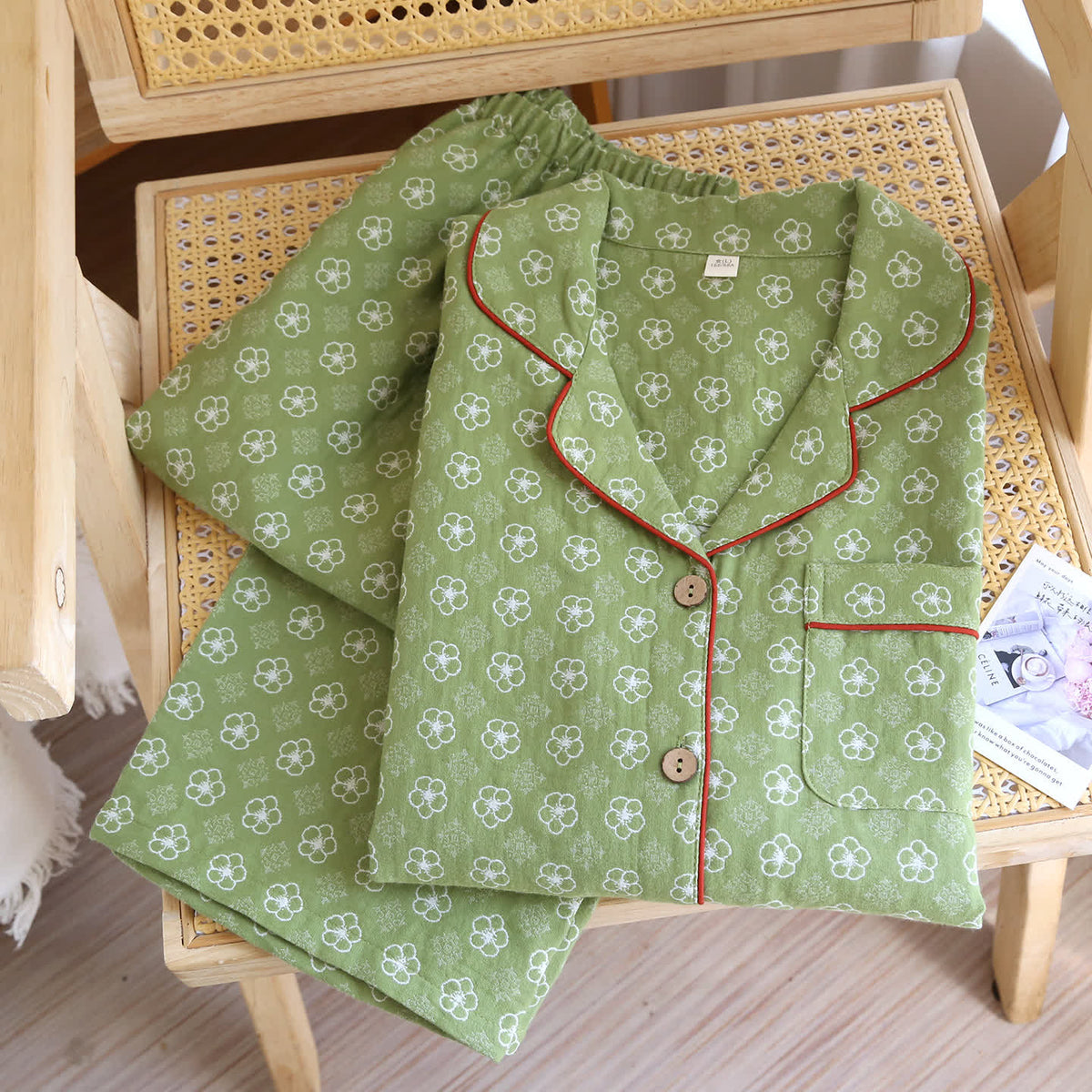Ownkoti Ditsy Floral Long Sleeve Loungewear Set - image 3