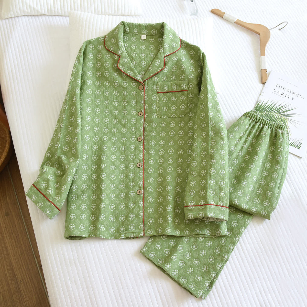 Ownkoti Ditsy Floral Long Sleeve Loungewear Set - image 1