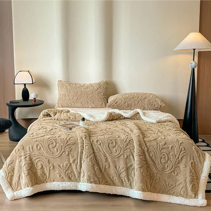 Ownkoti Embossed Fluffy Sherpa Throw Blanket - image 24