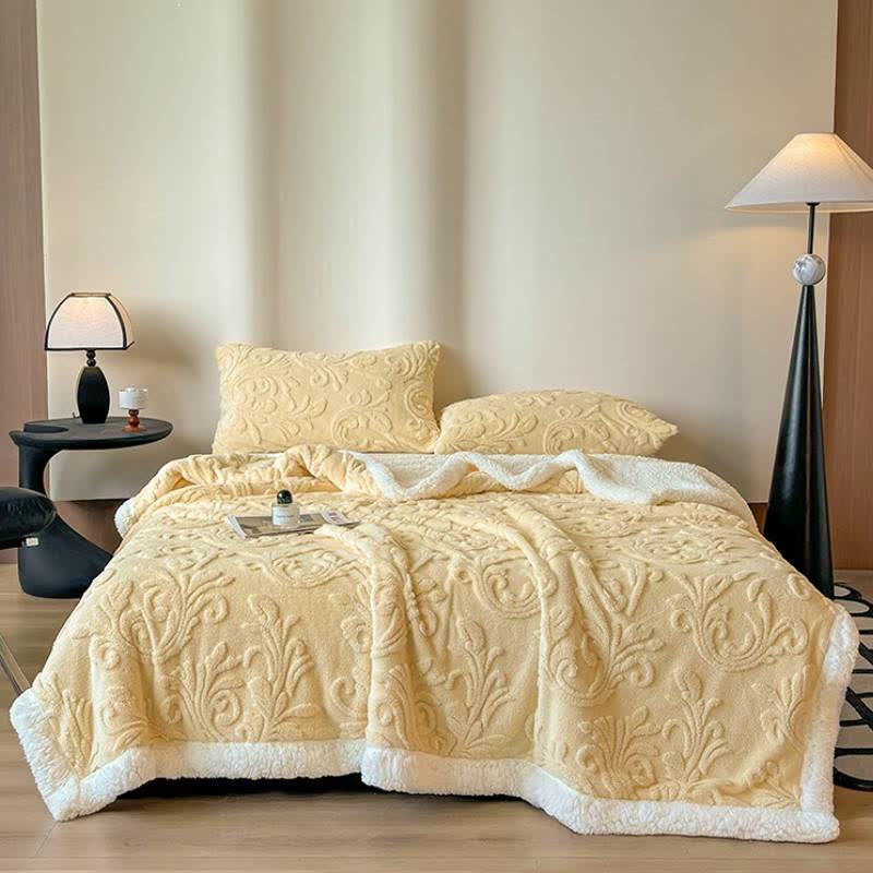 Ownkoti Embossed Fluffy Sherpa Throw Blanket - image 9