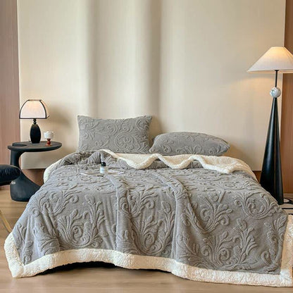 Ownkoti Embossed Fluffy Sherpa Throw Blanket - image 34