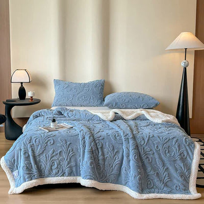 Ownkoti Embossed Fluffy Sherpa Throw Blanket - image 19