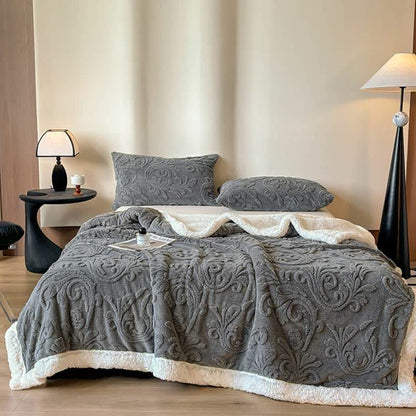 Ownkoti Embossed Fluffy Sherpa Throw Blanket - image 14