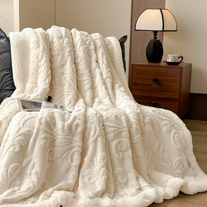 Ownkoti Embossed Fluffy Sherpa Throw Blanket - image 4