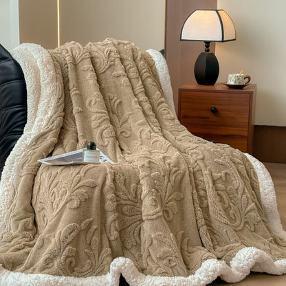 Ownkoti Embossed Fluffy Sherpa Throw Blanket - image 26