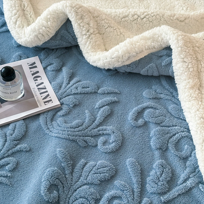 Ownkoti Embossed Fluffy Sherpa Throw Blanket - image 22