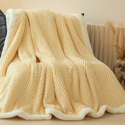 Ownkoti Diamond-Weave Sherpa Throw Blanket - image 46