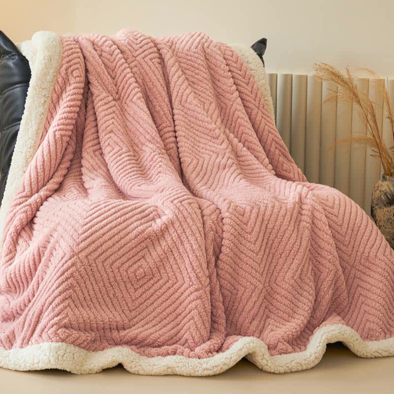 Ownkoti Diamond-Weave Sherpa Throw Blanket - image 20