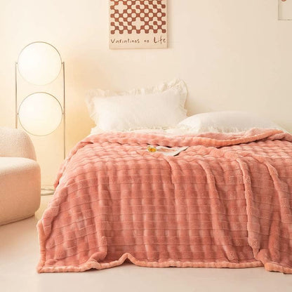 Ownkoti Grid Embossed Thickened Thermal Blanket - image 7