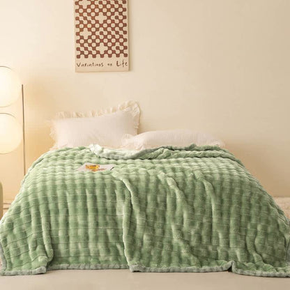 Ownkoti Grid Embossed Thickened Thermal Blanket - image 13