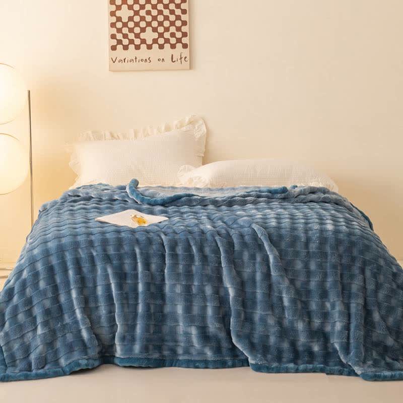 Ownkoti Grid Embossed Thickened Thermal Blanket - image 1