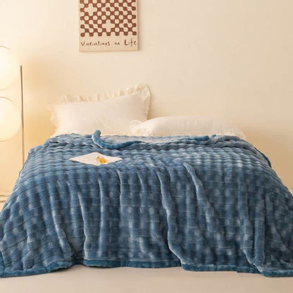 Ownkoti Grid Embossed Thickened Thermal Blanket - image 1