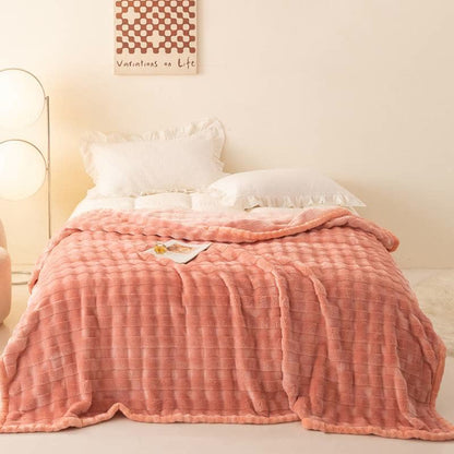 Ownkoti Grid Embossed Thickened Thermal Blanket - image 6