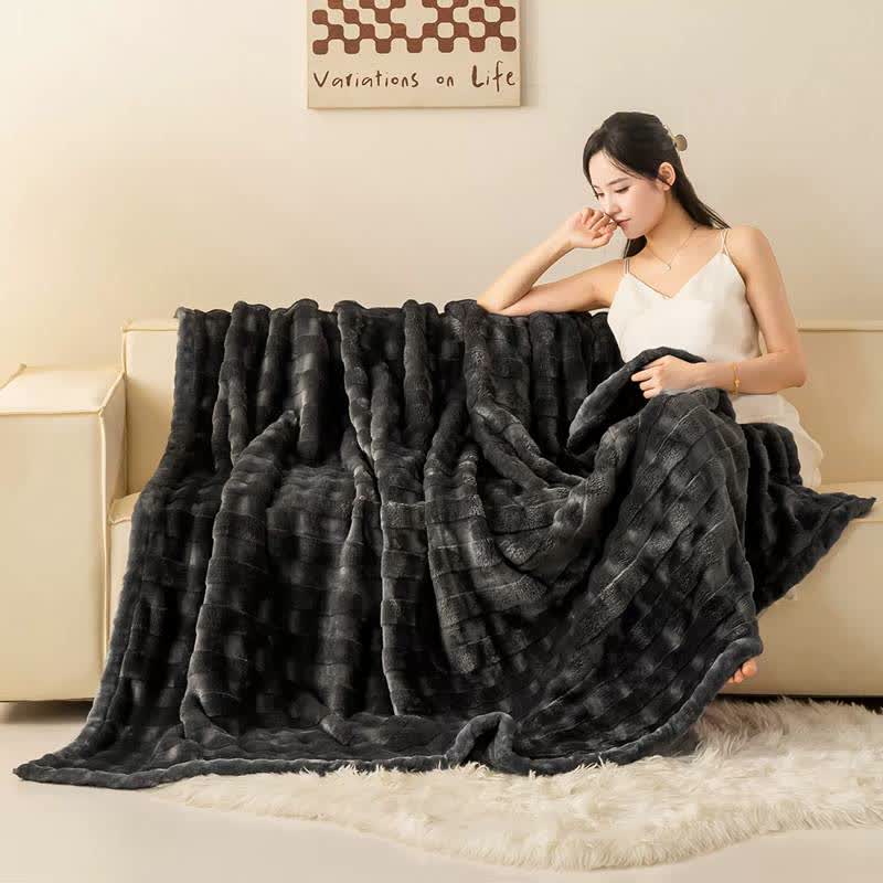 Ownkoti Grid Embossed Thickened Thermal Blanket - image 22