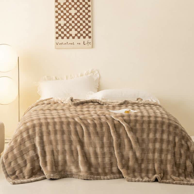 Ownkoti Grid Embossed Thickened Thermal Blanket - image 10