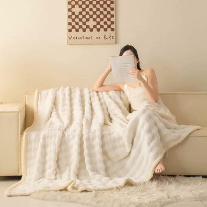 Ownkoti Grid Embossed Thickened Thermal Blanket - image 27