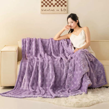 Ownkoti Grid Embossed Thickened Thermal Blanket - image 20