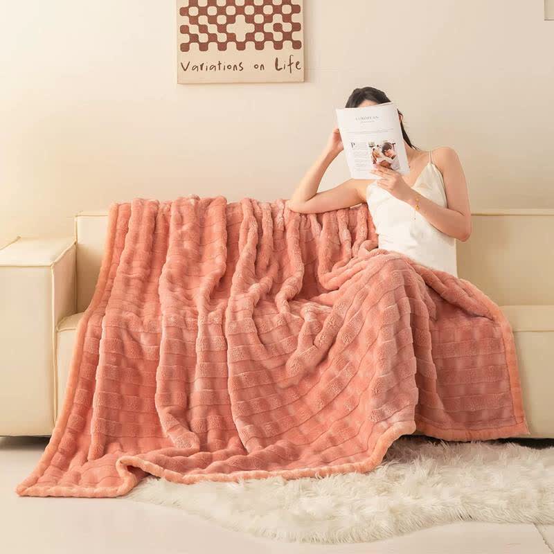 Ownkoti Grid Embossed Thickened Thermal Blanket - image 8