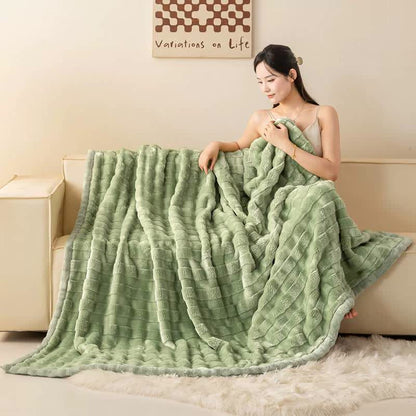 Ownkoti Grid Embossed Thickened Thermal Blanket - image 14