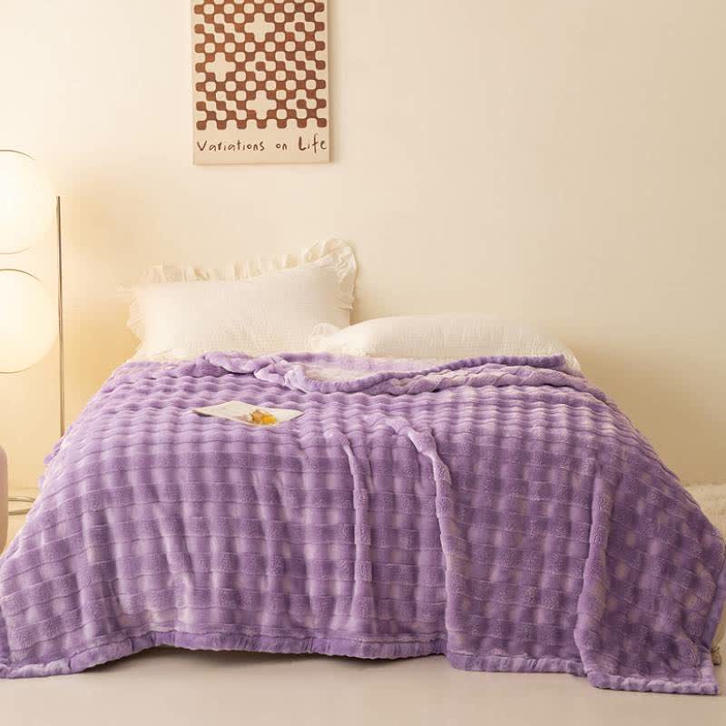 Ownkoti Grid Embossed Thickened Thermal Blanket - image 19