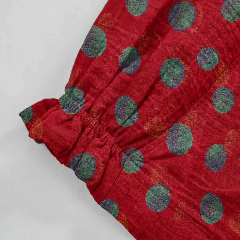 Ownkoti Polka Dot Cotton Harem Pants - image 4