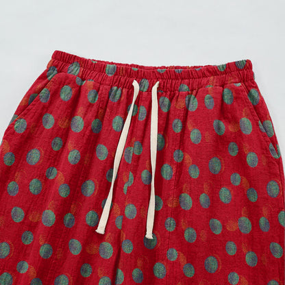 Ownkoti Polka Dot Cotton Harem Pants - image 2