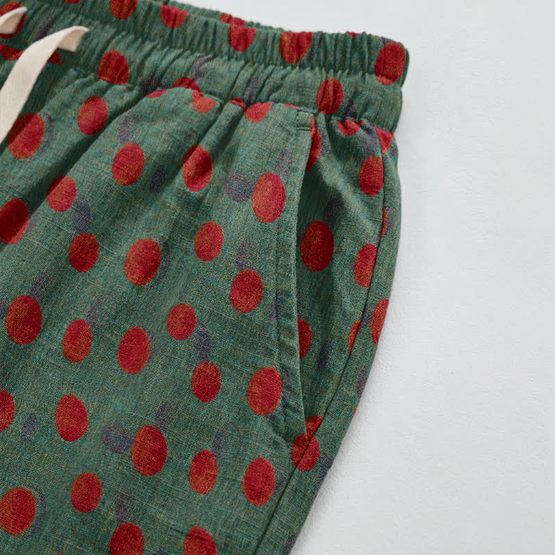 Ownkoti Polka Dot Cotton Harem Pants - image 9