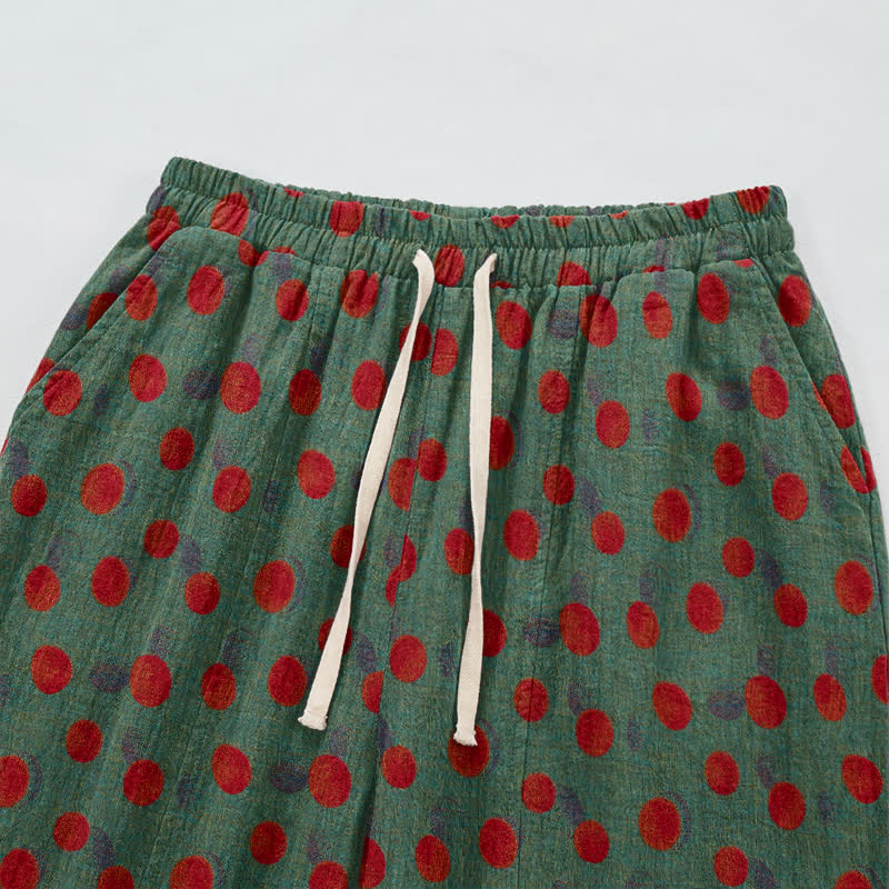 Ownkoti Polka Dot Cotton Harem Pants - image 8
