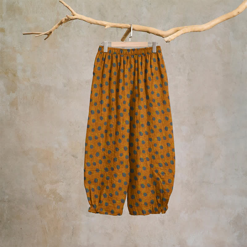 Ownkoti Polka Dot Cotton Harem Pants - image 19