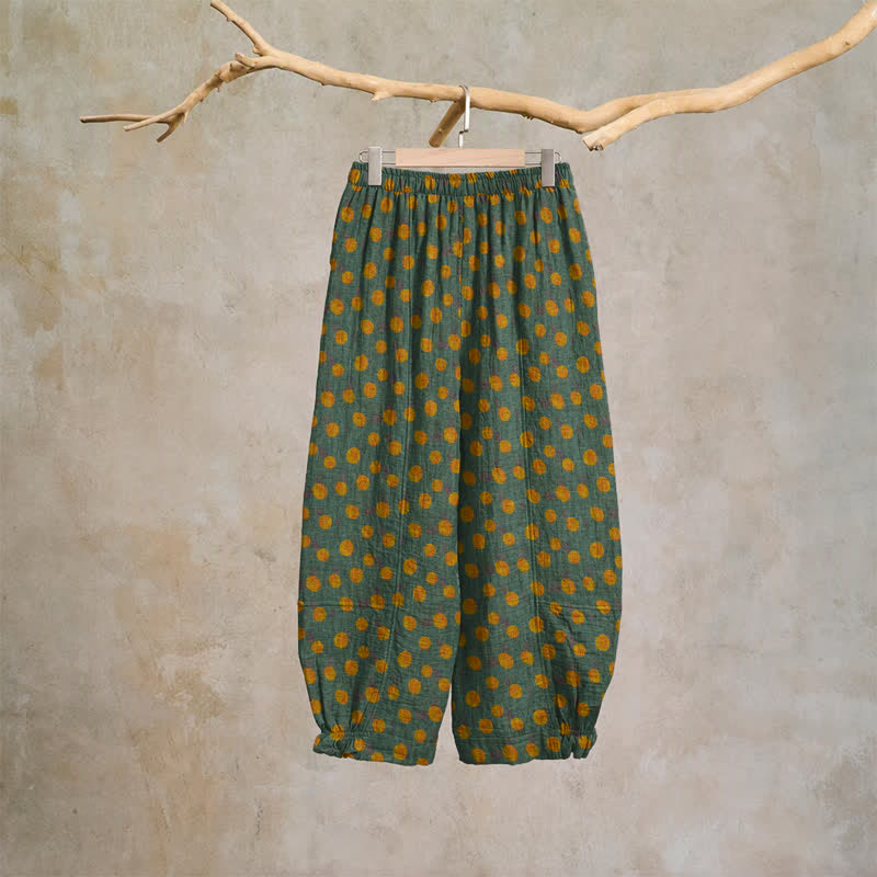 Ownkoti Polka Dot Cotton Harem Pants - image 13