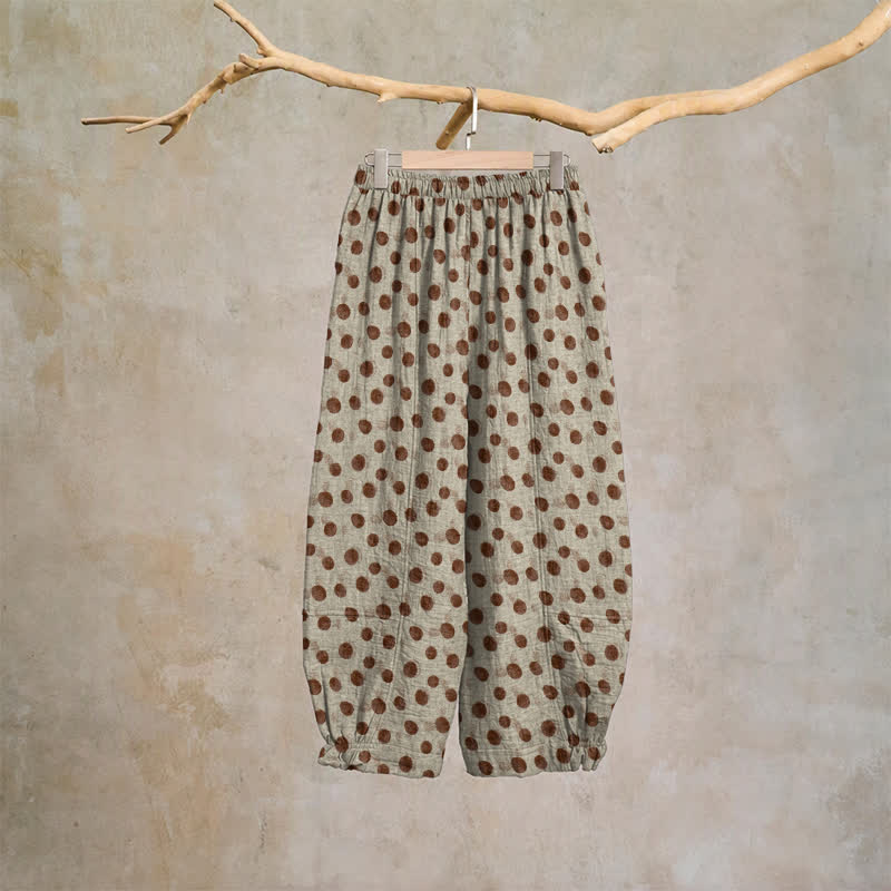 Ownkoti Polka Dot Cotton Harem Pants - image 31
