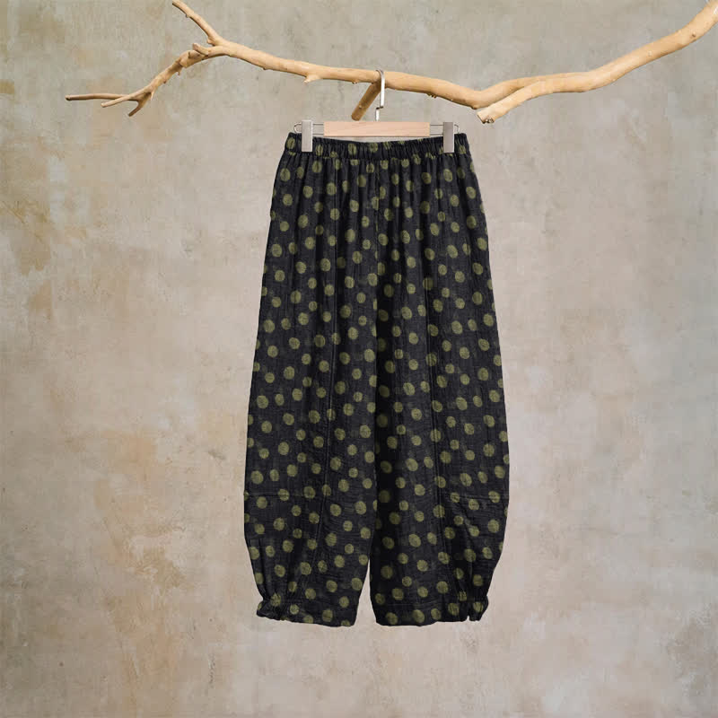 Ownkoti Polka Dot Cotton Harem Pants - image 37
