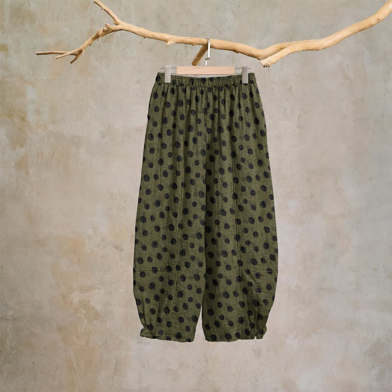Ownkoti Polka Dot Cotton Harem Pants - image 43