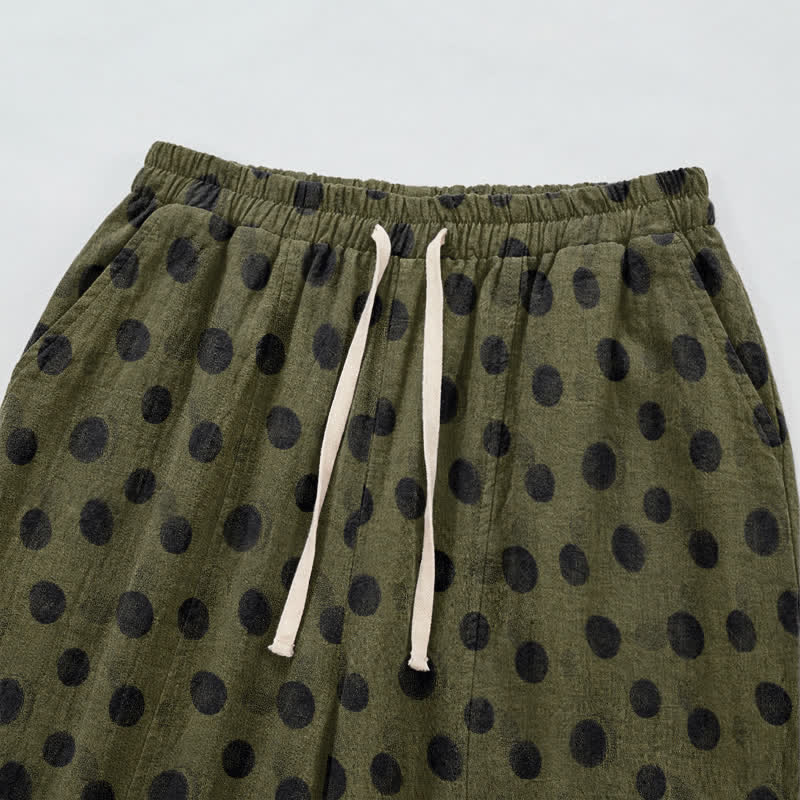 Ownkoti Polka Dot Cotton Harem Pants - image 44