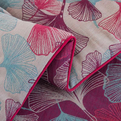 Ownkoti Watercolor Ginkgo Leaf Cotton Gauze Quilt - image 11