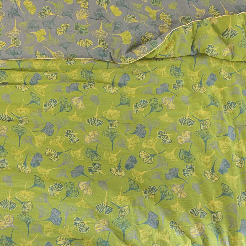 Ownkoti Green Ginkgo Leaf Cotton Gauze Quilt - image 5