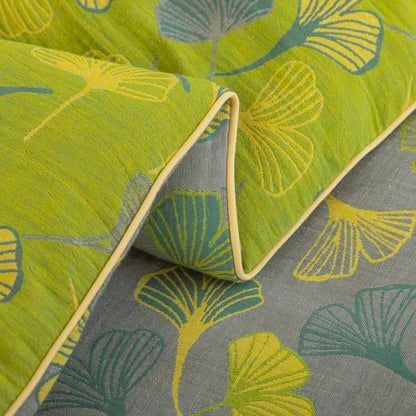 Ownkoti Green Ginkgo Leaf Cotton Gauze Quilt - image 13