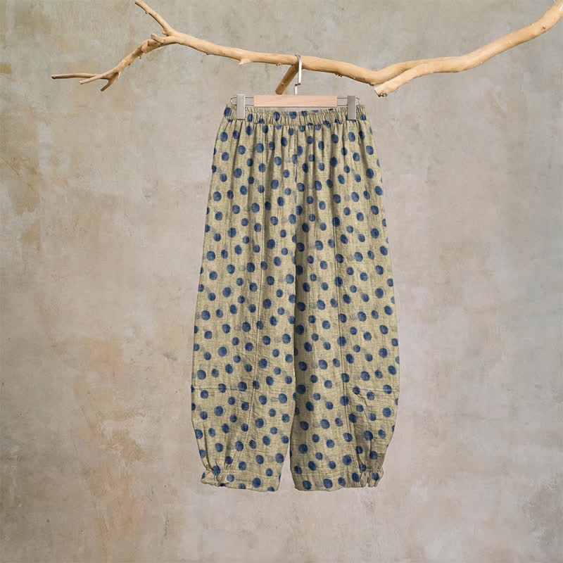 Ownkoti Polka Dot Cotton Harem Pants - image 55
