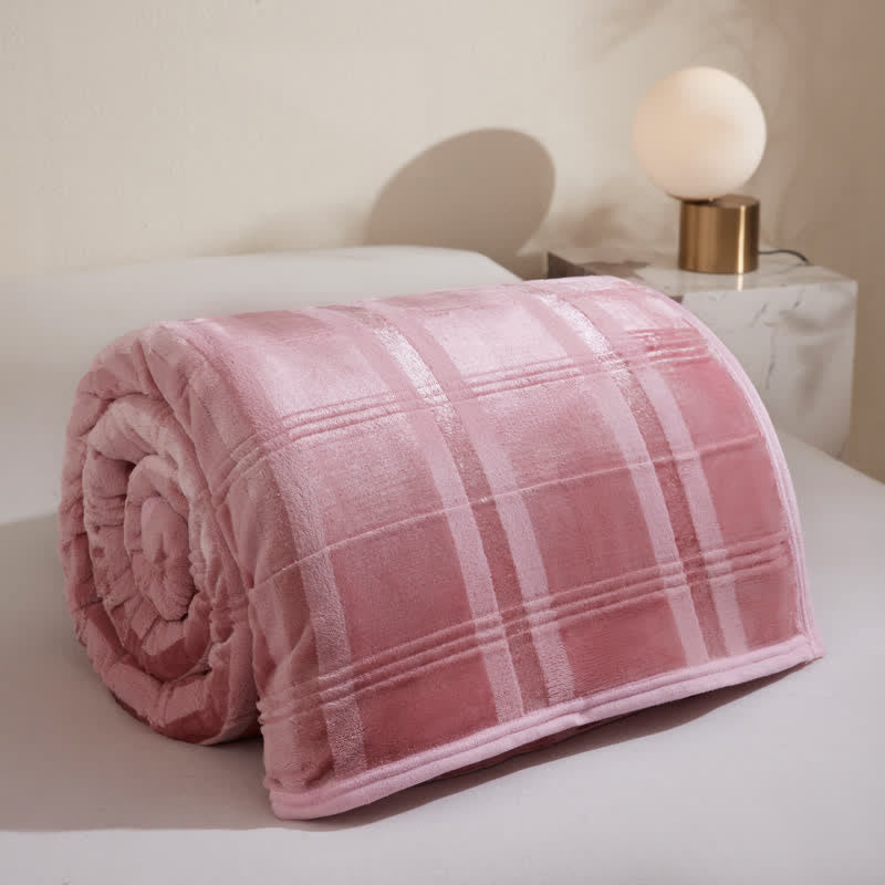 Ownkoti Soft Striped Plaid Fleece Blanket - image 5